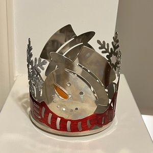 Snowman Candle Holder